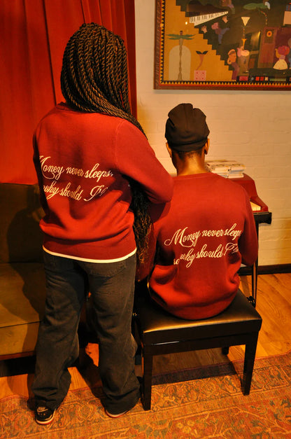 "Lizzy" Unisex Burgundy Sweatshirt