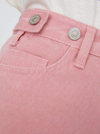 PINK DENIM JORTS