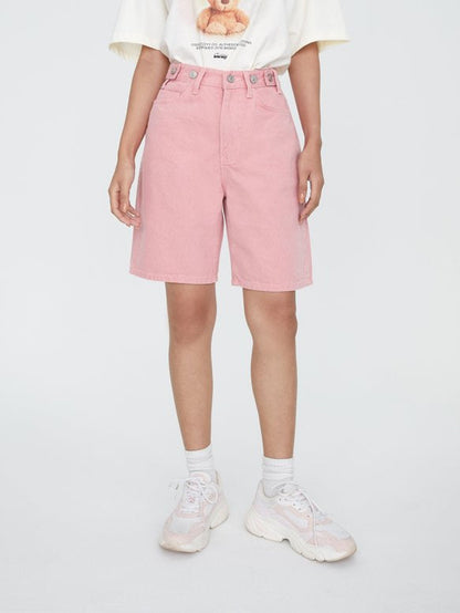 PINK DENIM JORTS