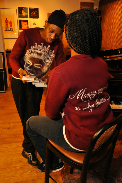 "Lizzy" Unisex Burgundy Sweatshirt